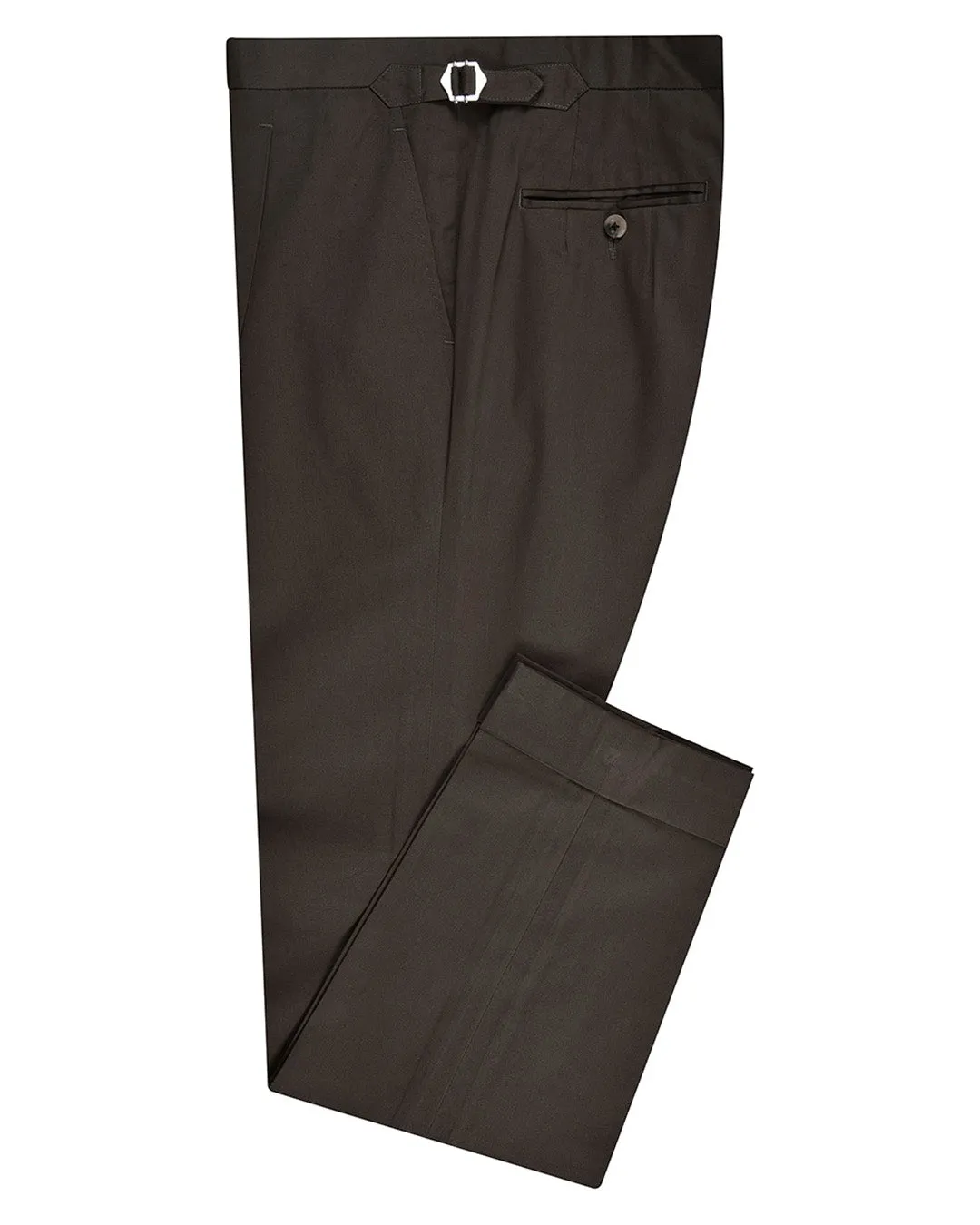 Pleated Choco Brown Pant Layered Comfort