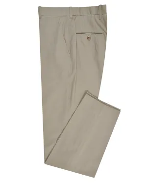 Soft Drab Cotton Dress Pant Compact Storage Cozy Wear