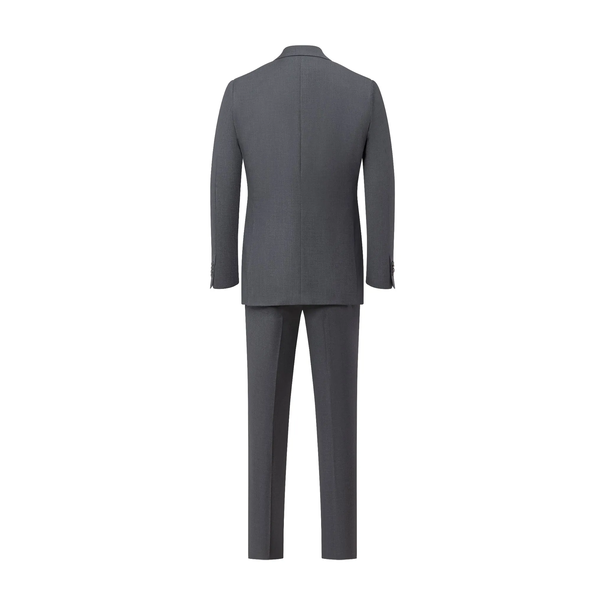 Double Layered Fabric Cheap Nice Suit - Mid-Grey