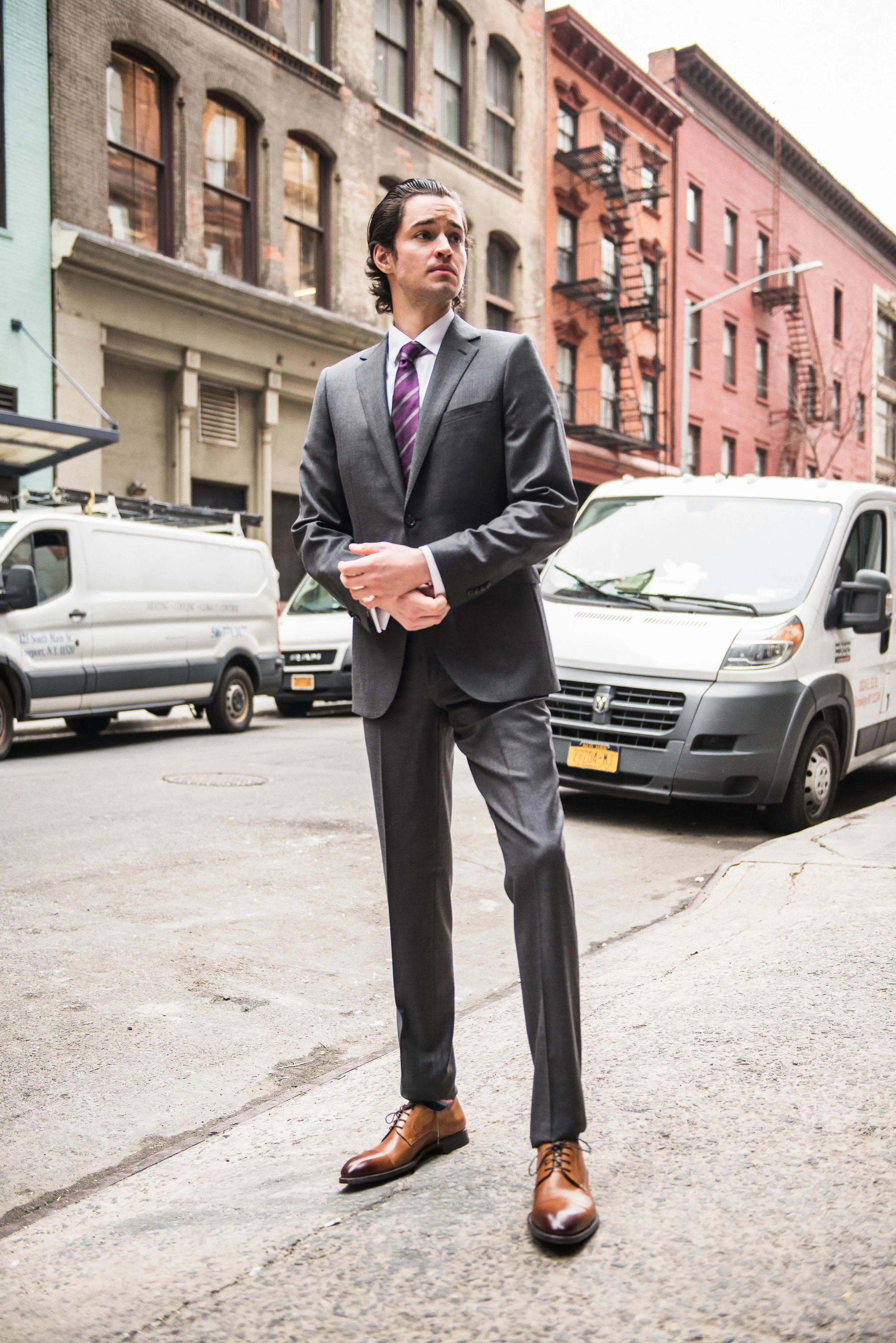 Suit - Mid-Grey Convertible Features