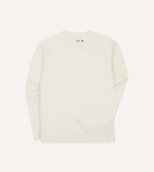 Water Based Ink Print Antique White Panelled Cotton Training T-Shirt