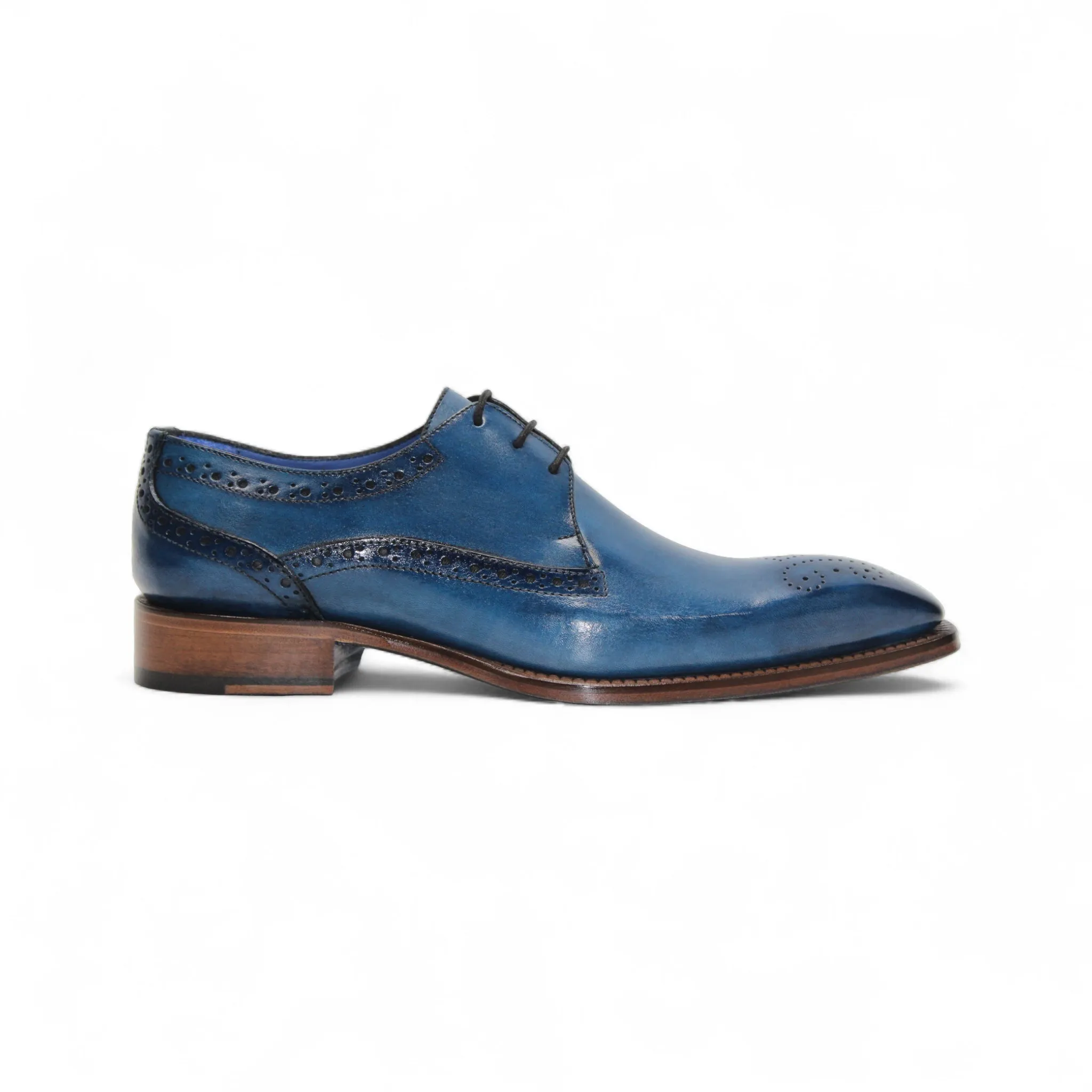 Italian Glam Club Edge Emilio Franco "Giacamo" Ocean Blue Shoes