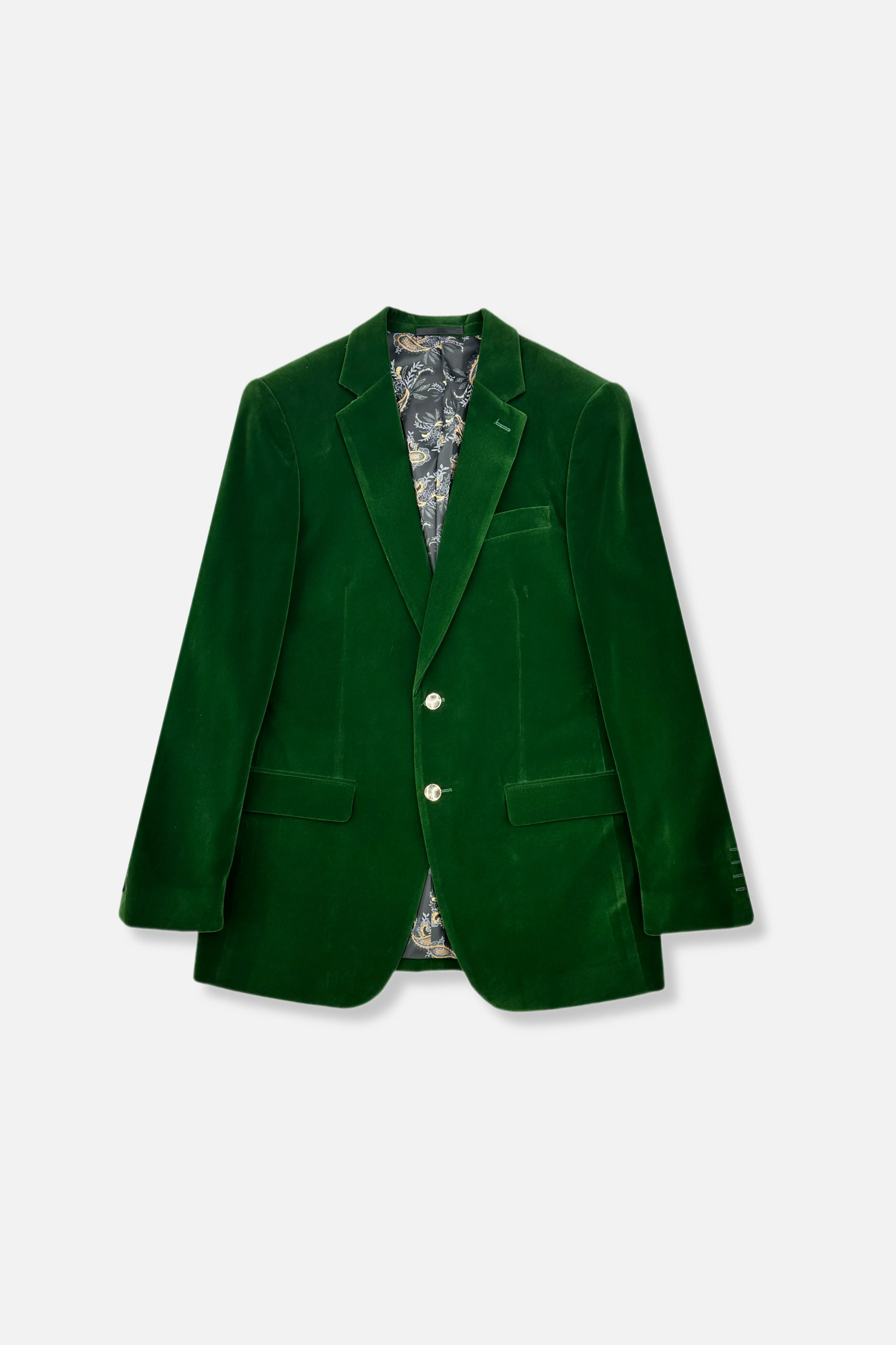 Casual Staple Expandable Side Gussets Kenmark Velvet Blazer