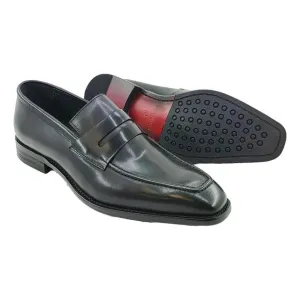 Carrucci Black Penny Loafer Dress Shoes Quick Return