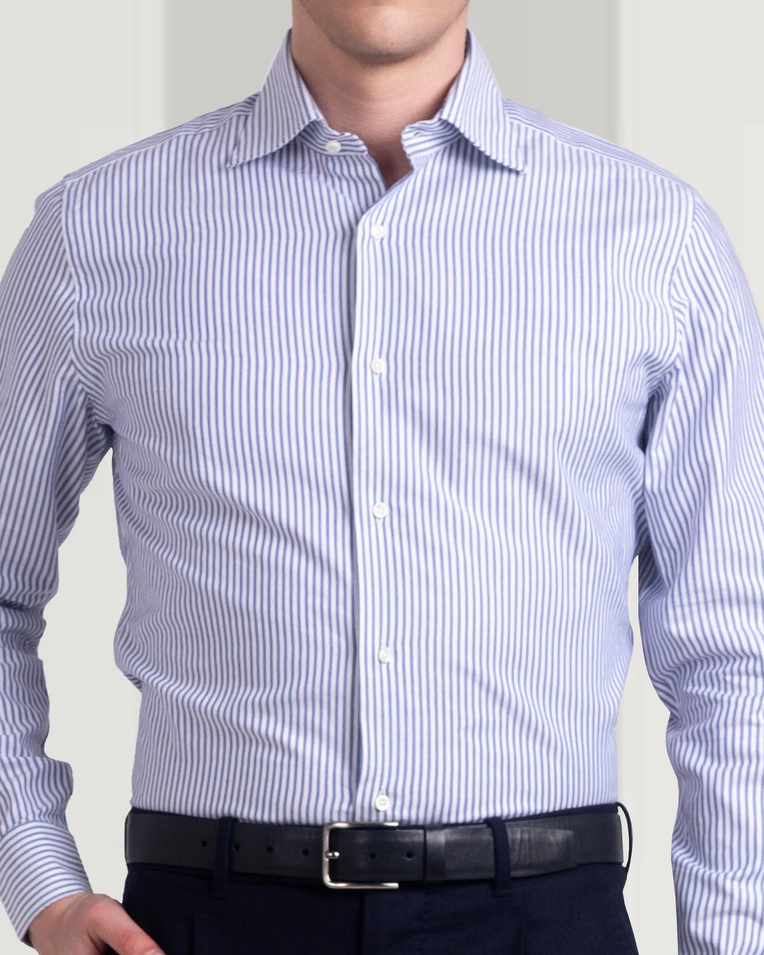 Boho chic Navy Bengal Stripes Shirt