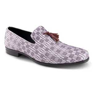 Fast Stride Cozy Path Montique Plum Printed Tassel Loafer Fashion Shoes S2357