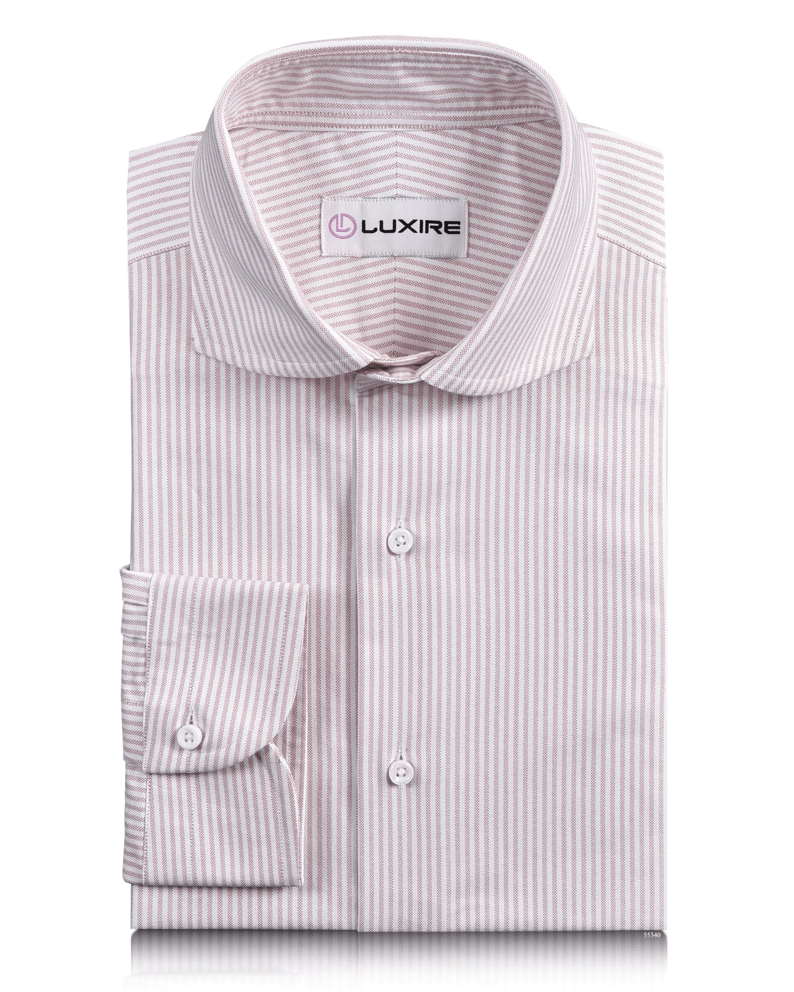 Pink University Stripes Oxford Layered Hemline