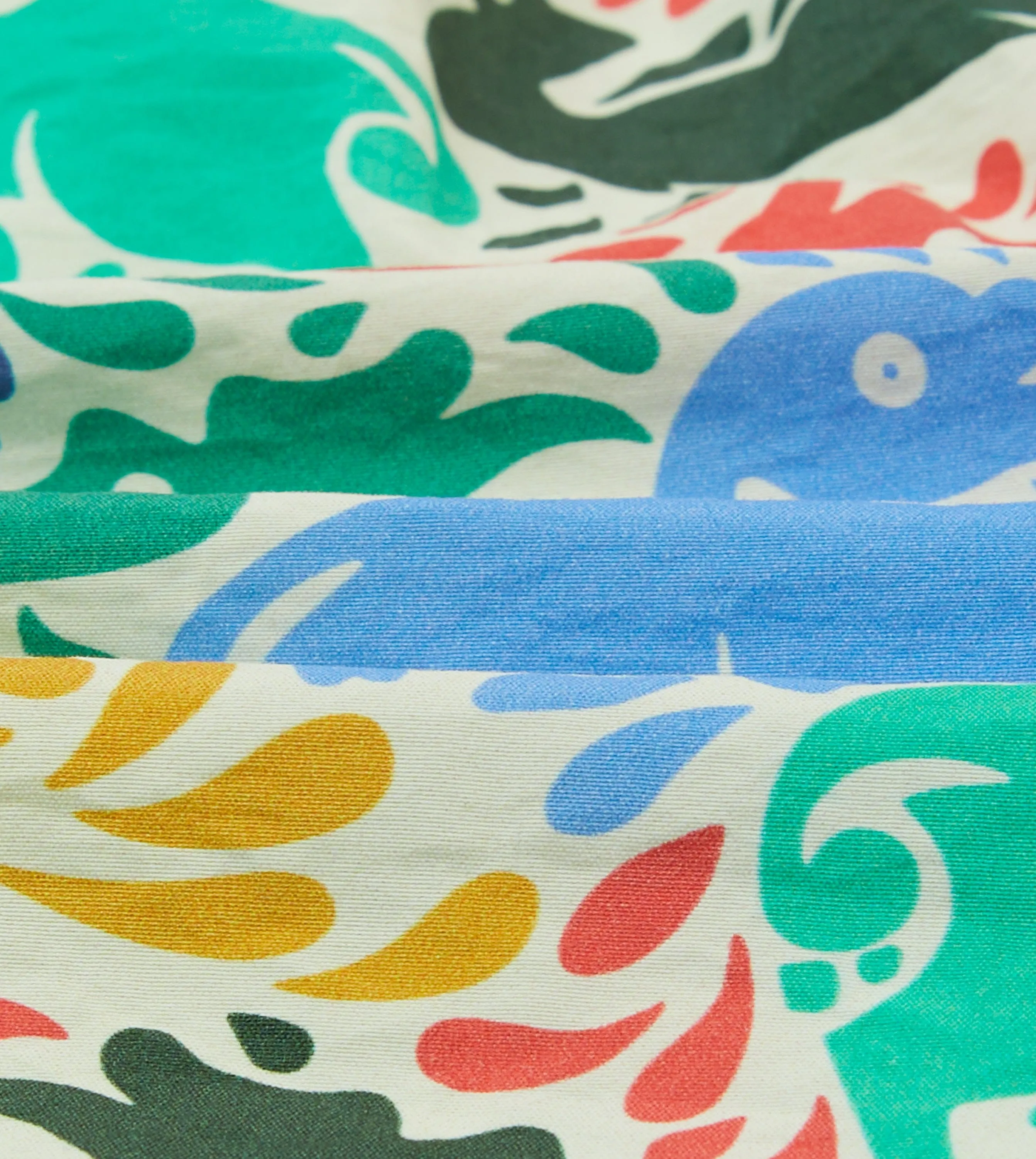 Ducks Print Nylon Drawstring Swim Shorts Motion Support