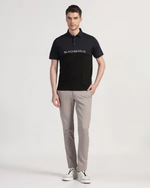 Trendy Wear FrictionResistantEdging Slim Fit B-91 Casual Grey Solid Khakis - Lab