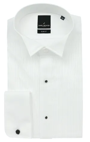 Oversized style Anti Odor Treatment Wing Stud 5WT White Dinner Shirt