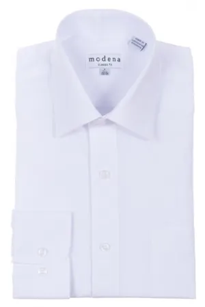 Modena Classic Fit Regular Cuff M300CL0R White Stretch Material