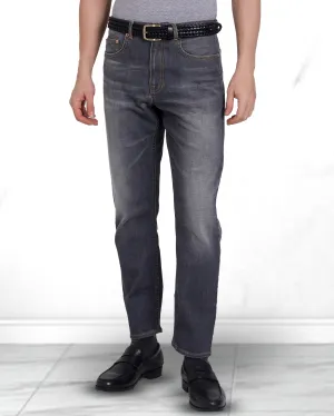 Reliable Basic Neutral Tones Faded Washed Grey Jeans