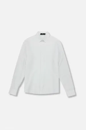 Dash Seersucker Long Sleeve Button Up Chic Accessory Formal Look