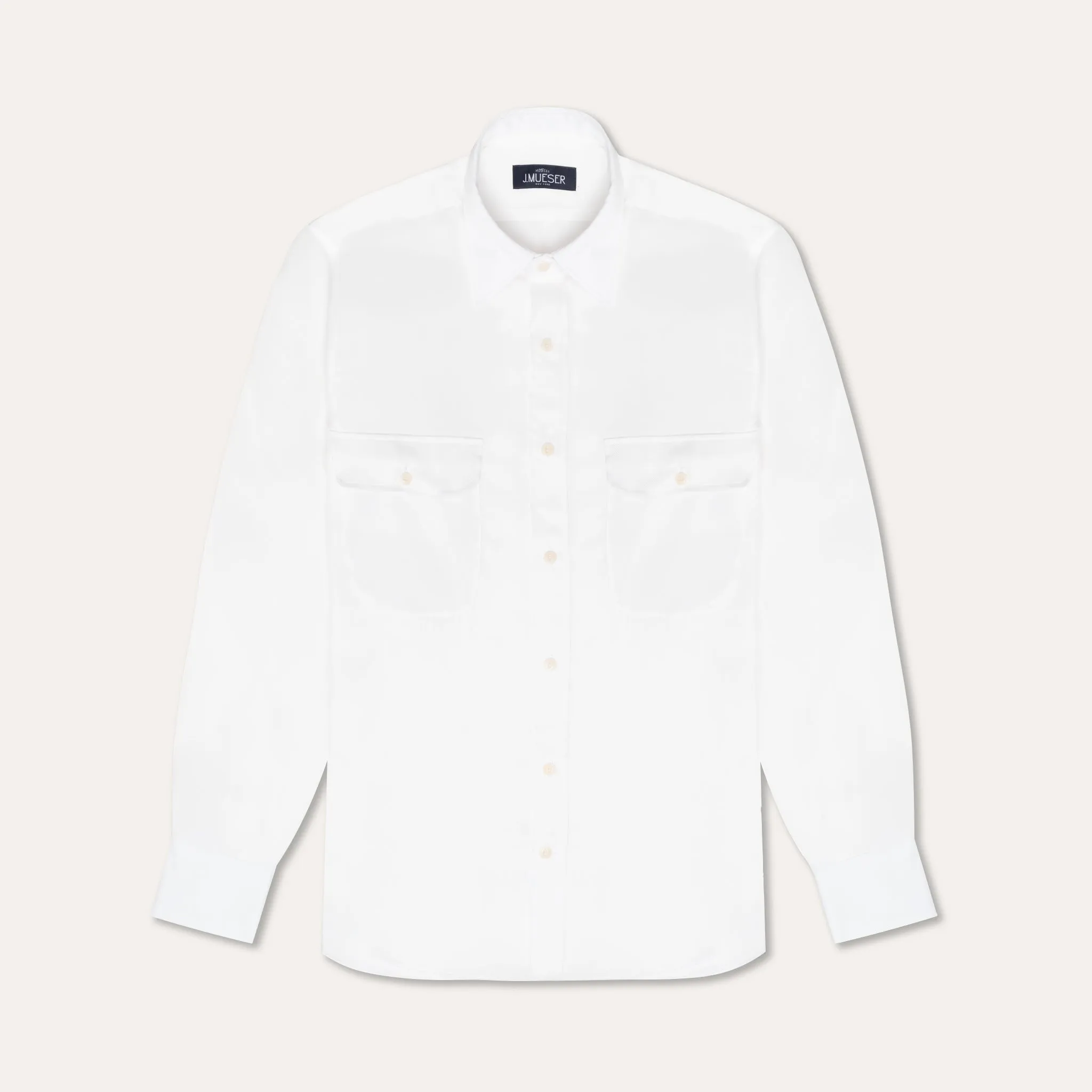 Stage Soul Sea Fit Ivory Tencel Work Shirt