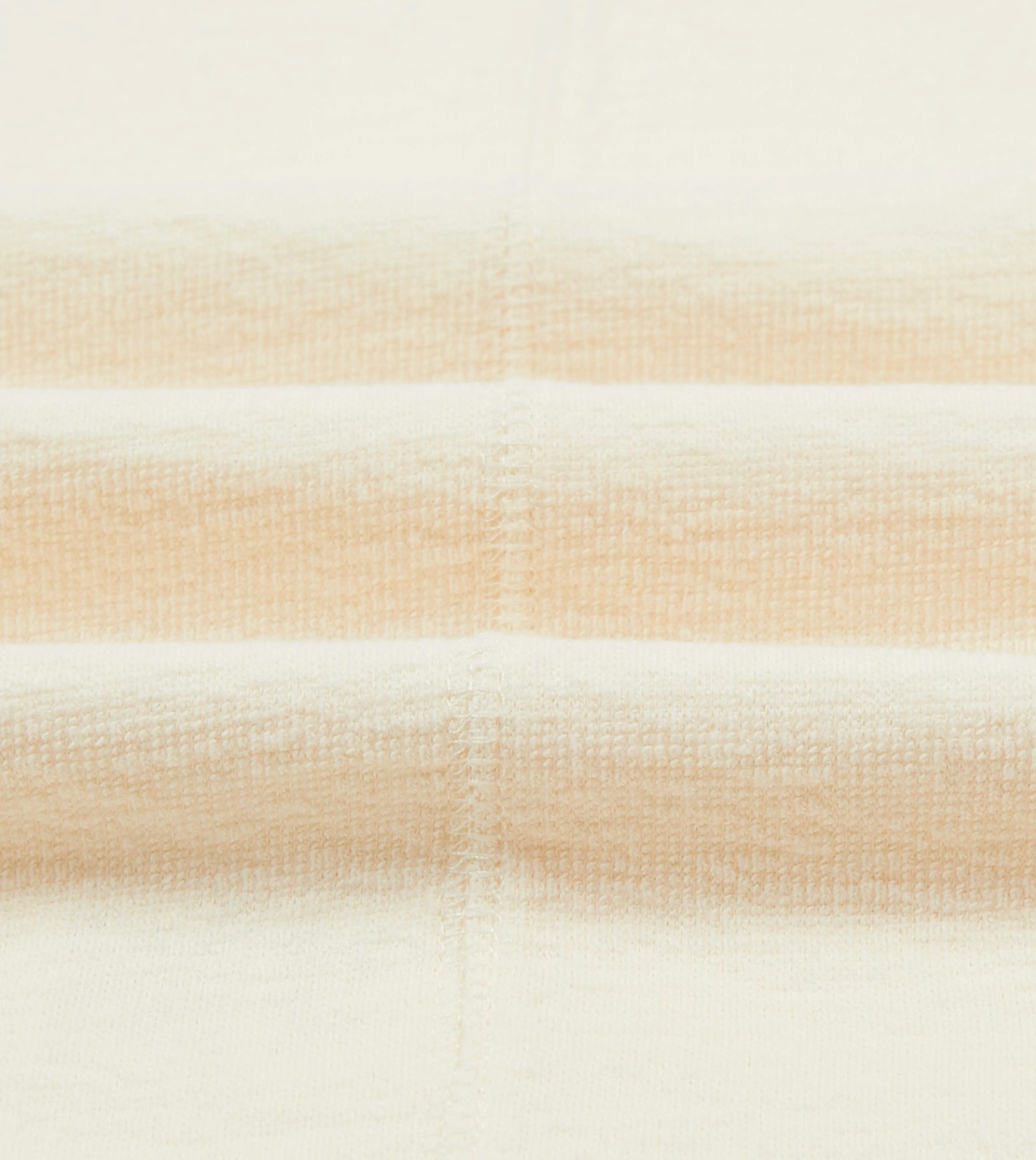 Ecru Cotton Long-Sleeve Mock Neck Hiking T-Shirt High Density Cotton