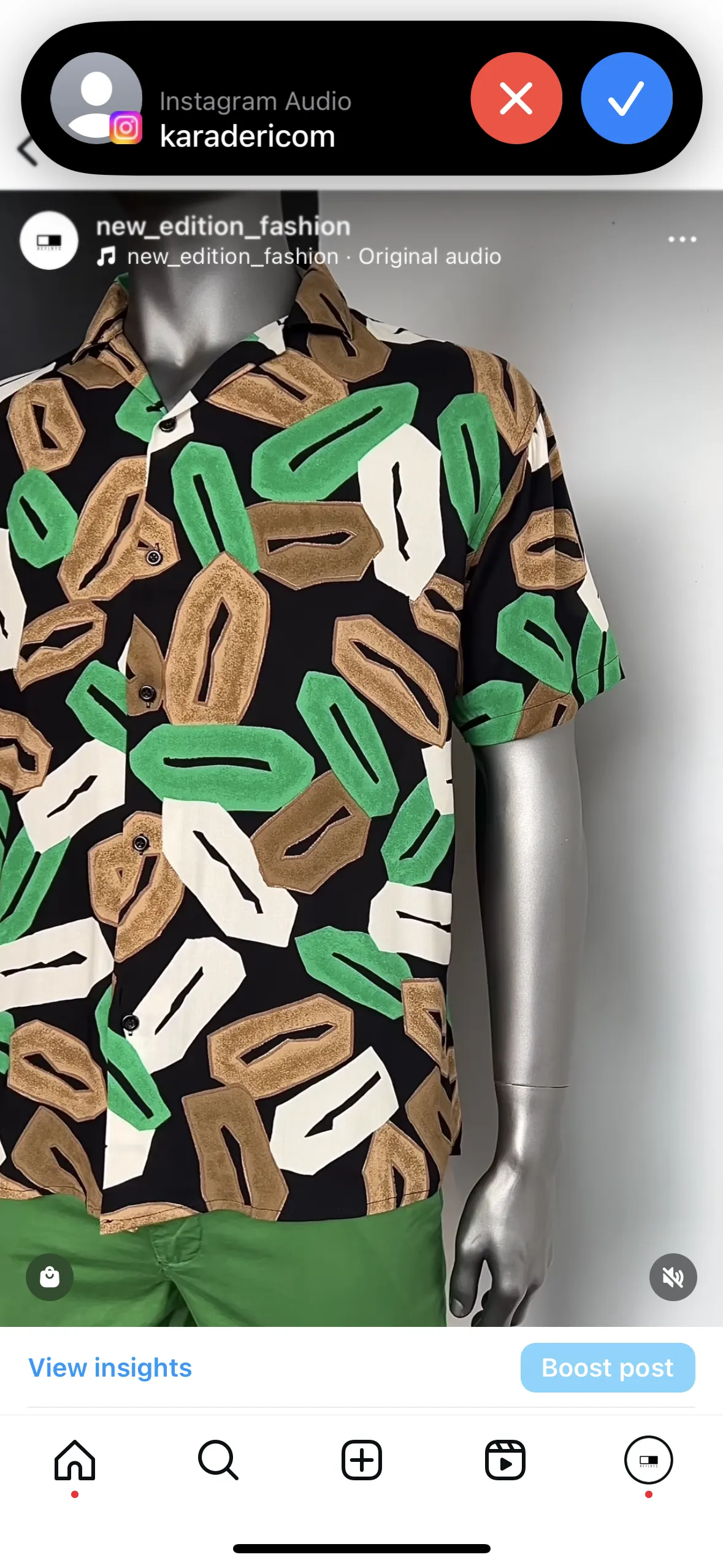 Organic Cotton AntiSlip Grip Deane Tropical Resort Revere Collar Shirt