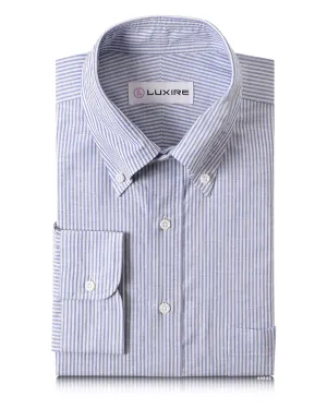 Resort Wear Indigo Dress Stripes Fine Linen