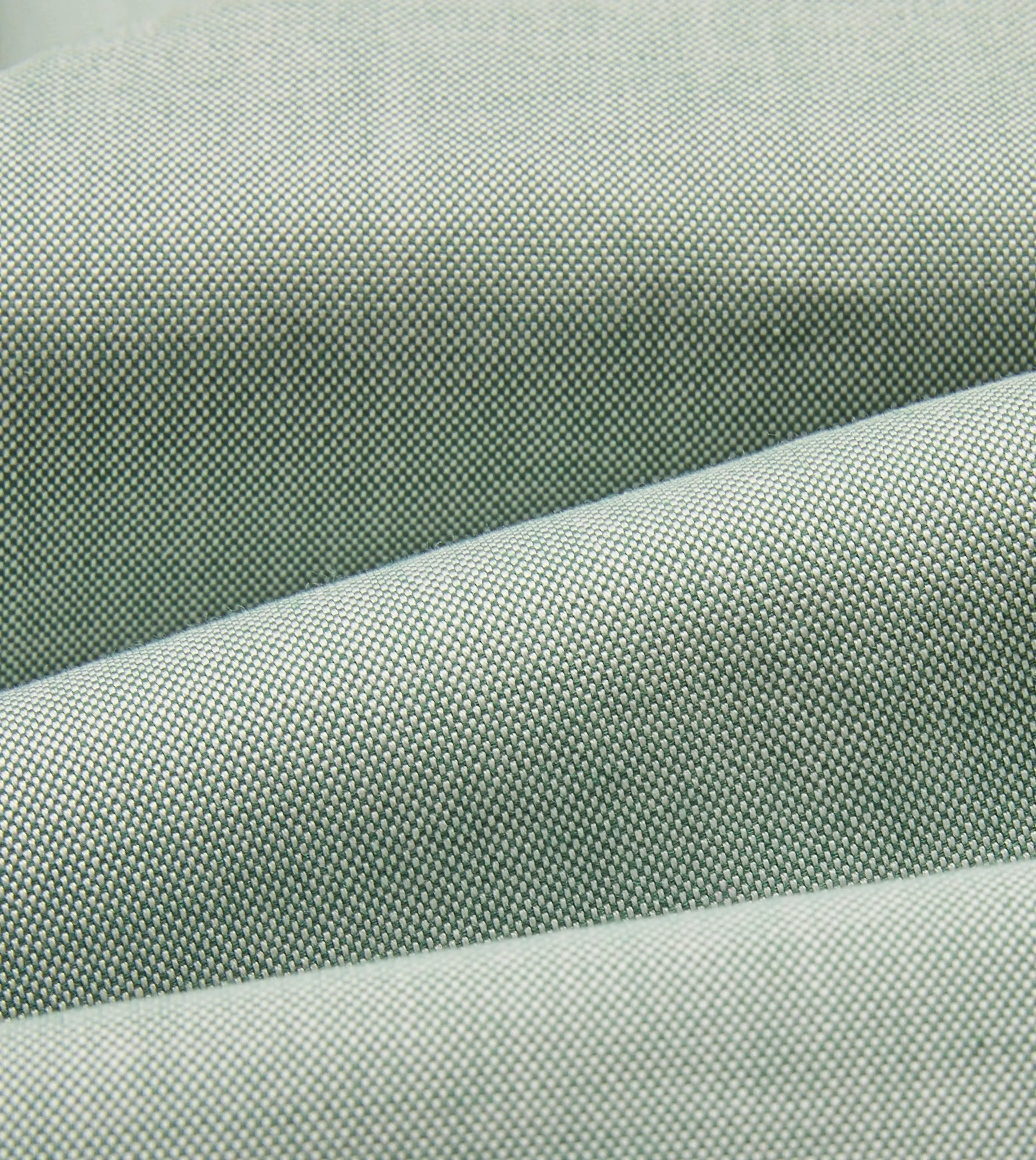 Flexible Material Effortless Comfort Green Pinpoint Oxford Cotton Cloth Button-Down Shirt