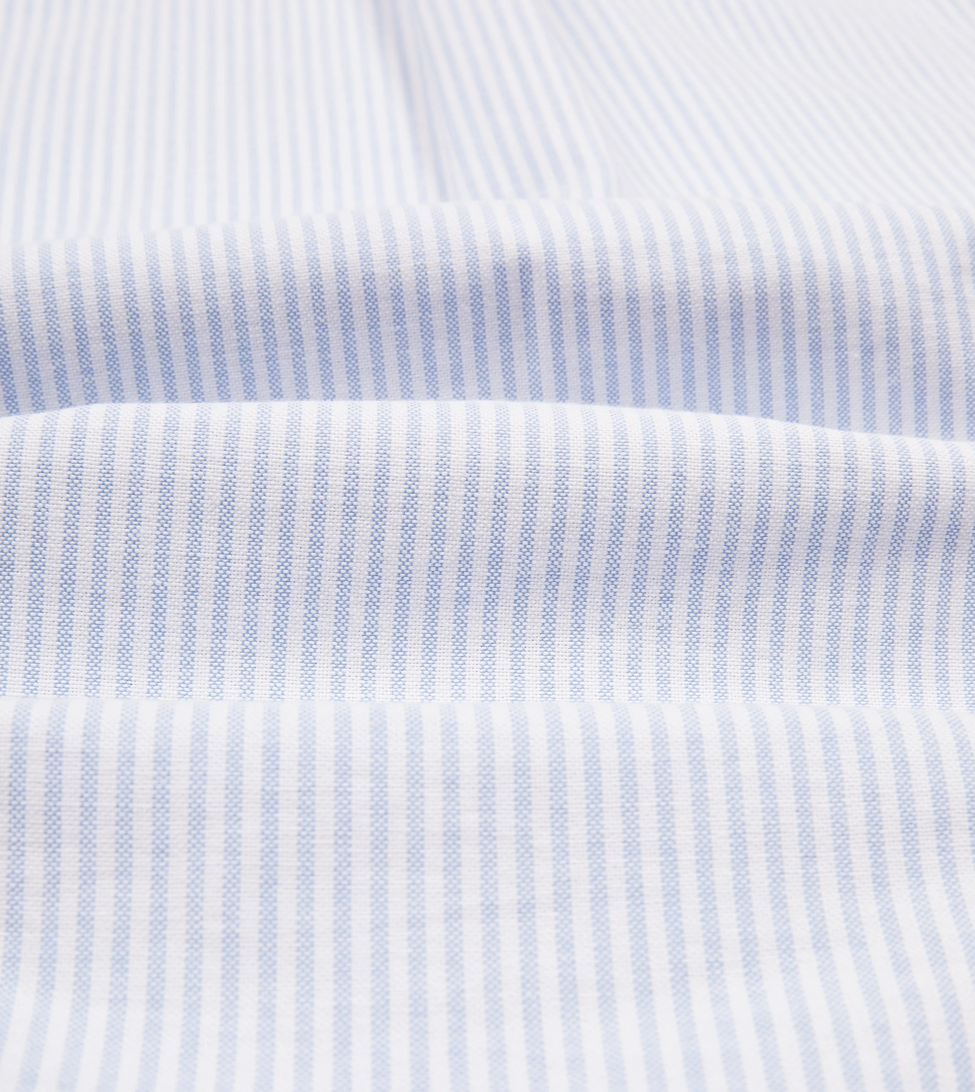 Light Blue Ticking Stripe Cotton Oxford Cloth Button-Down Shirt mix and match