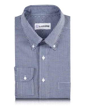 Oxford Blue Gingham Checks Shirt Opaque Core