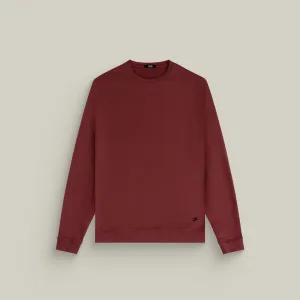 Streetwear Style Cumulus Crew Pullover - Maroon
