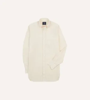 Thermal regulation Ecru Pinpoint Oxford Cotton Cloth Button-Down Shirt
