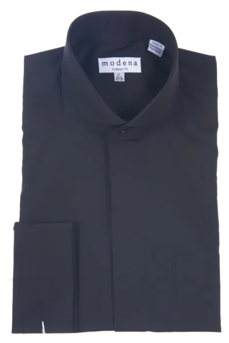 Modena Classic Fit French Cuff M300CA0F Black Layering Piece
