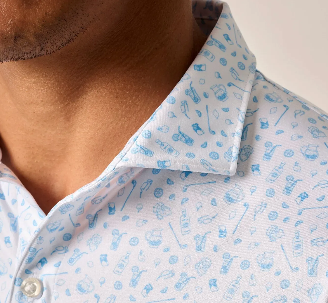 Micro Perforated Fabric Swing Juice Polo