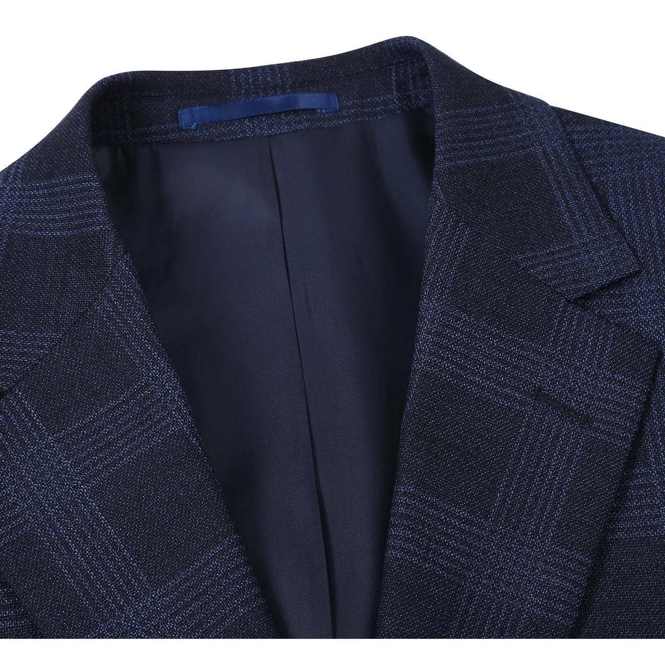 AdjustableDrawstring Alessandro Vitello by Renoir New Slim Fit Wool Navy Blazer 565-19