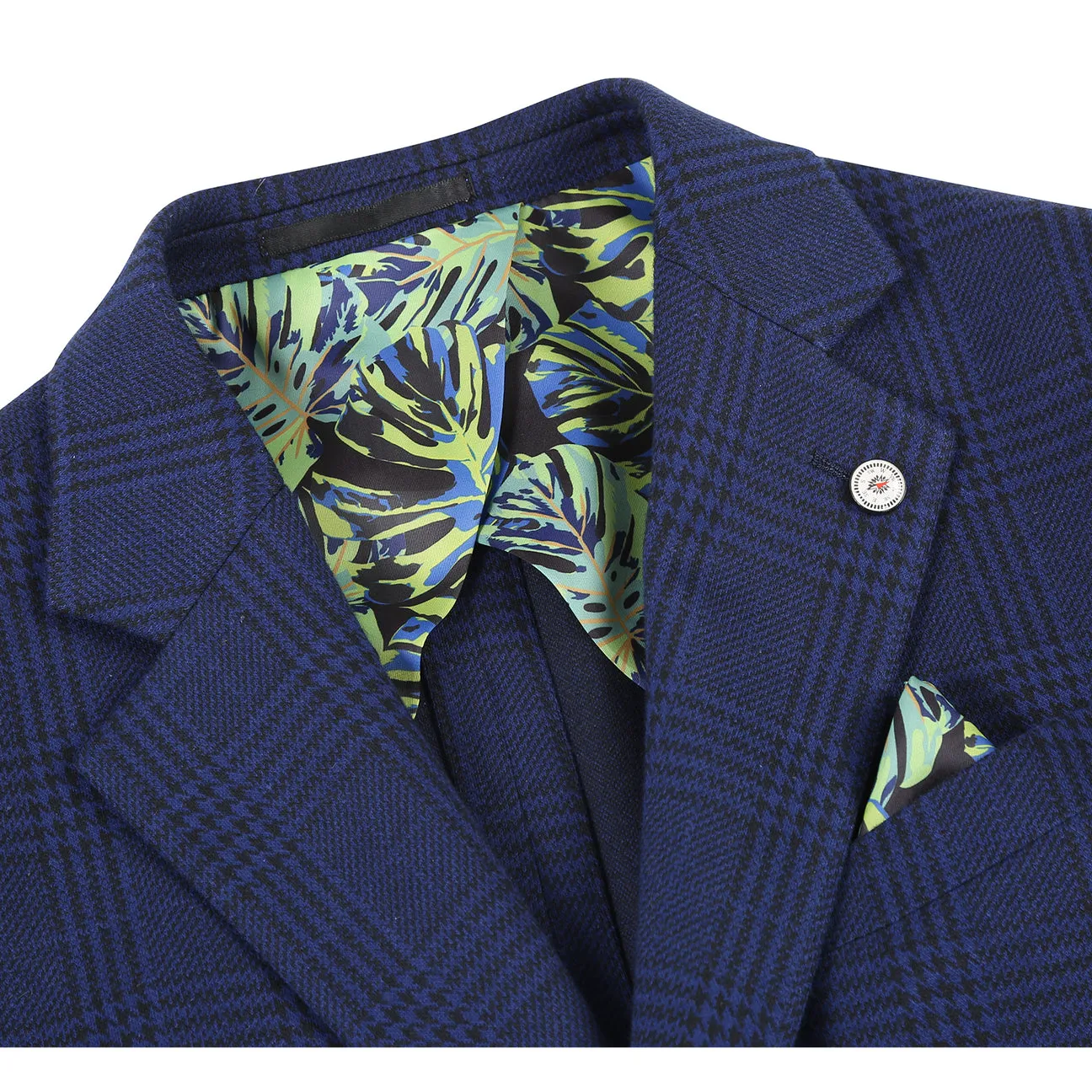 Quick Drying Pellagio Men's Half Canvas Blazer Royal Blue PF24-10