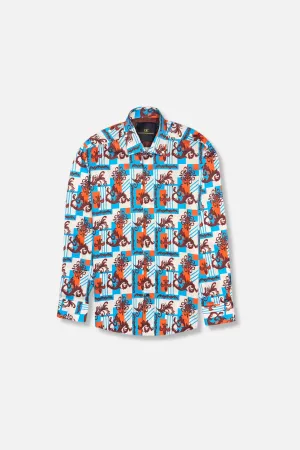 Tencel Blend Fabric Light Flow Datz Long Sleeve Button Down Shirt