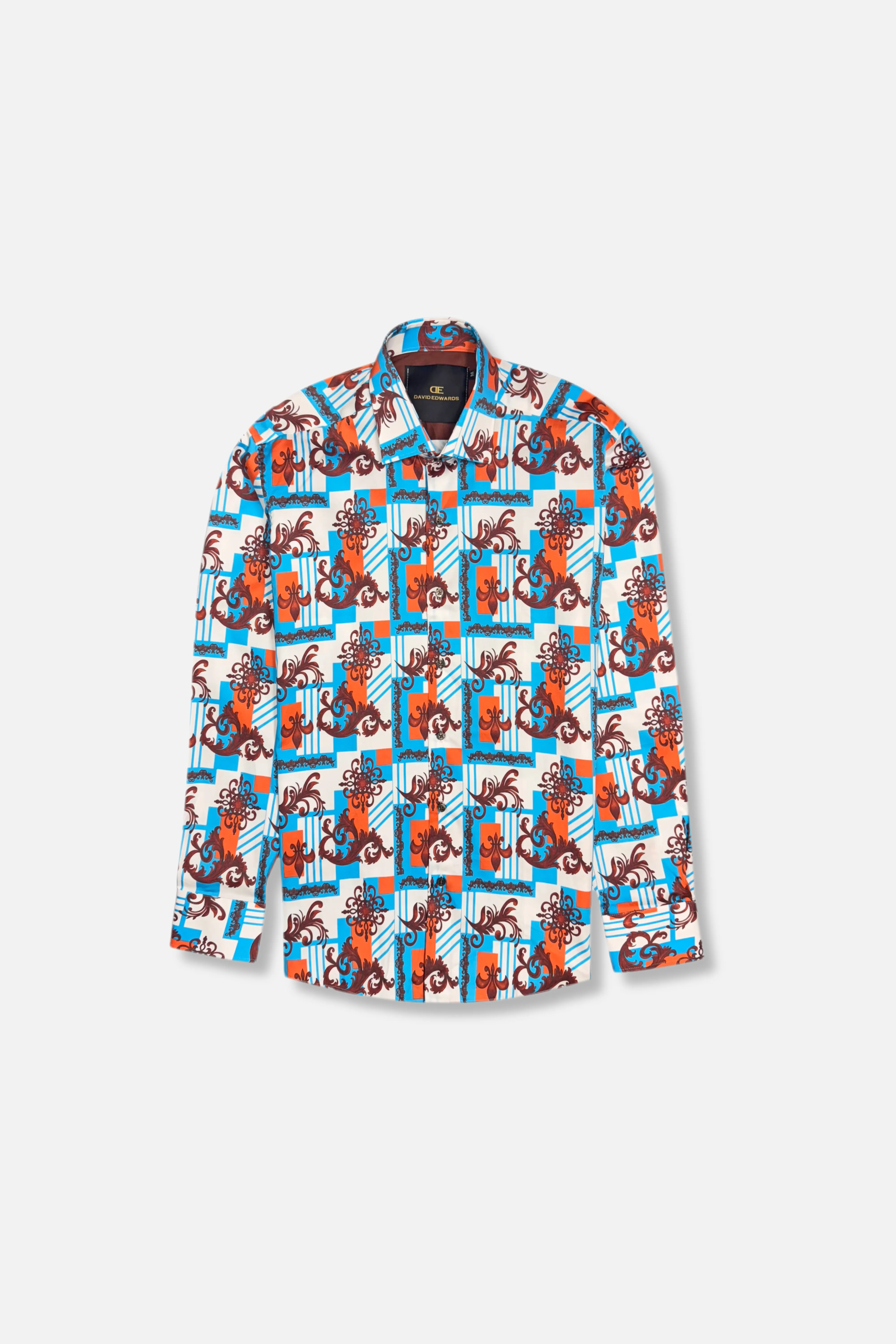 FadeResistant Color MultiPocket Design Datz Long Sleeve Button Down Shirt