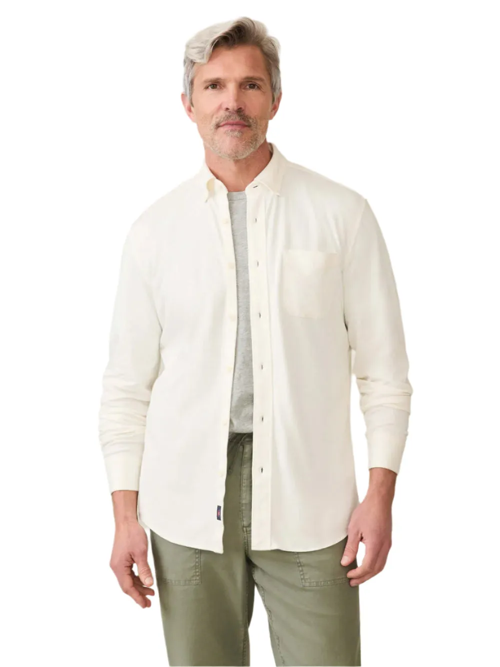 Travel Vibe Coastline Knit Shirt - Whitewall