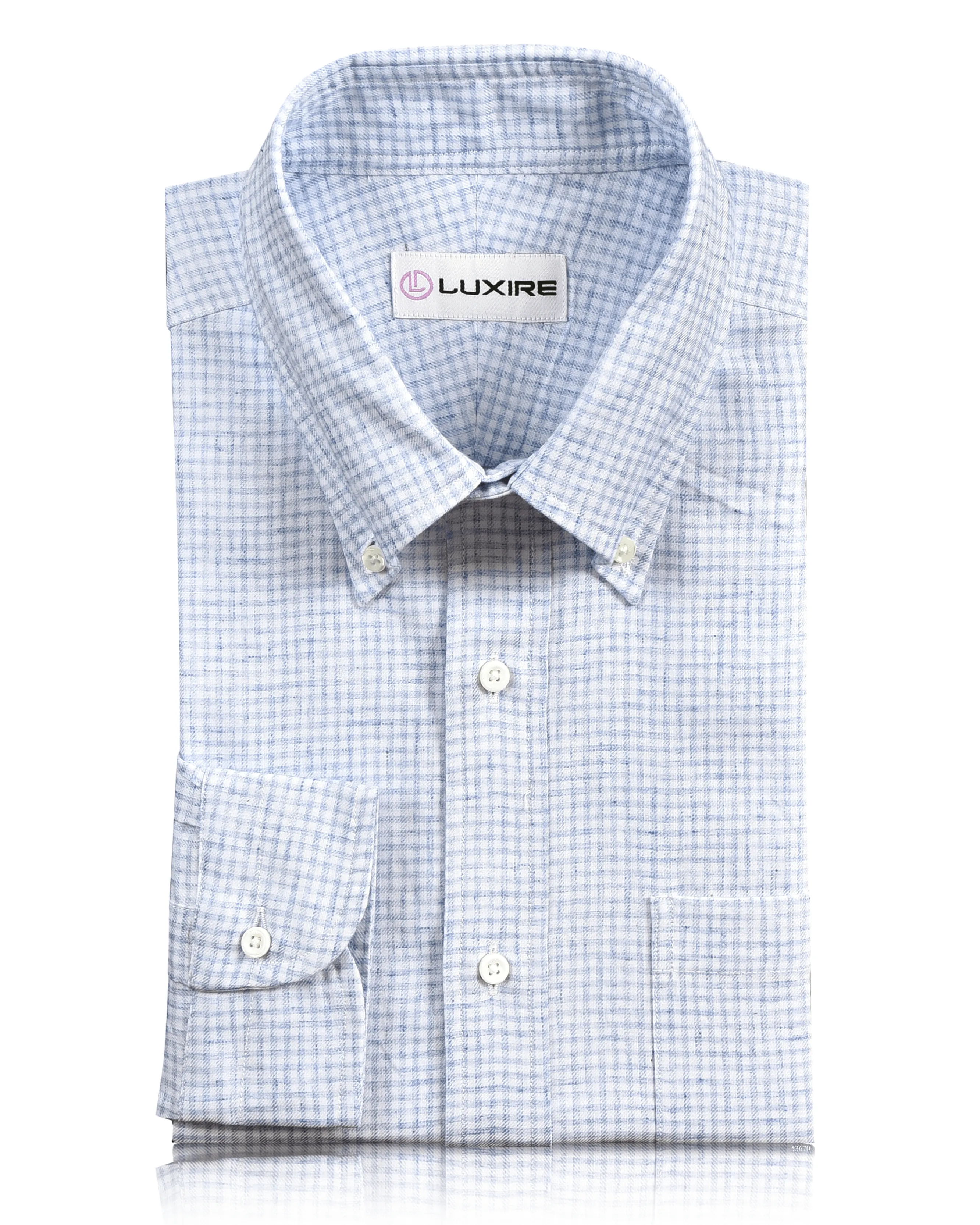 Clean Cut Blue & White Tattersall Checks Shirt