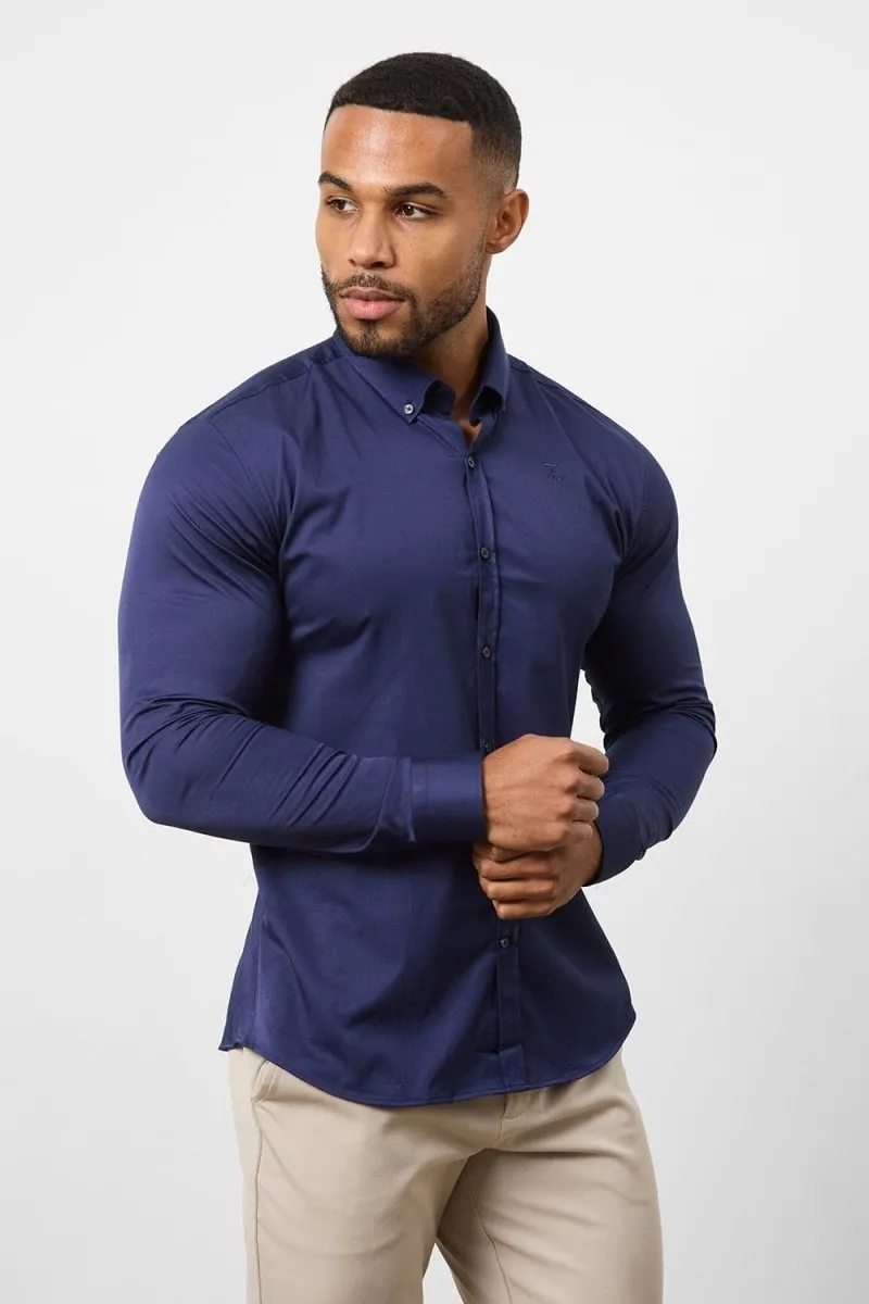 Athletic Fit Signature Shirt 2.0 in French Navy Lounge Comfort Poolside Lounge