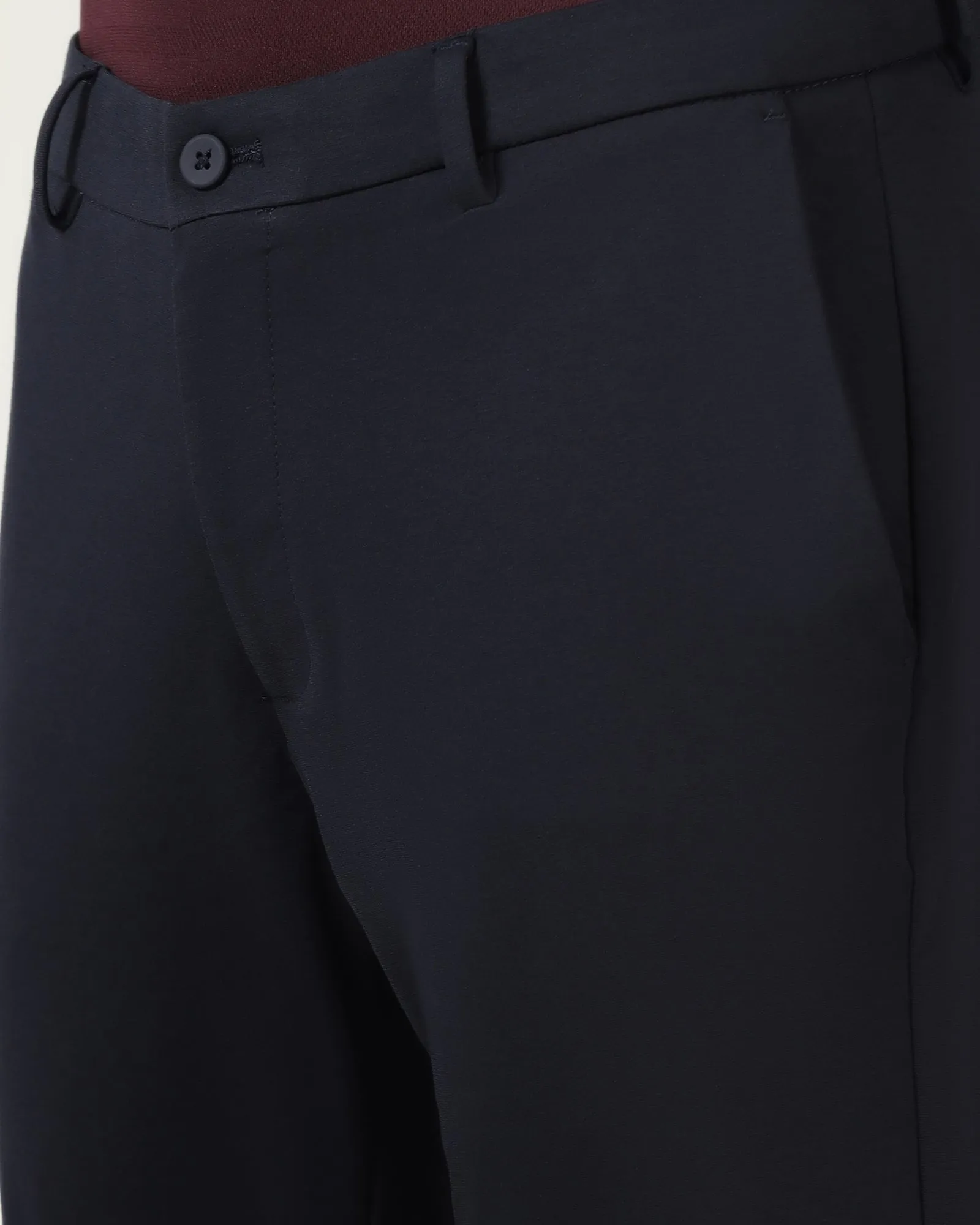 Dark Navy Techpro Solid Khakis - Ziea Cozy Design
