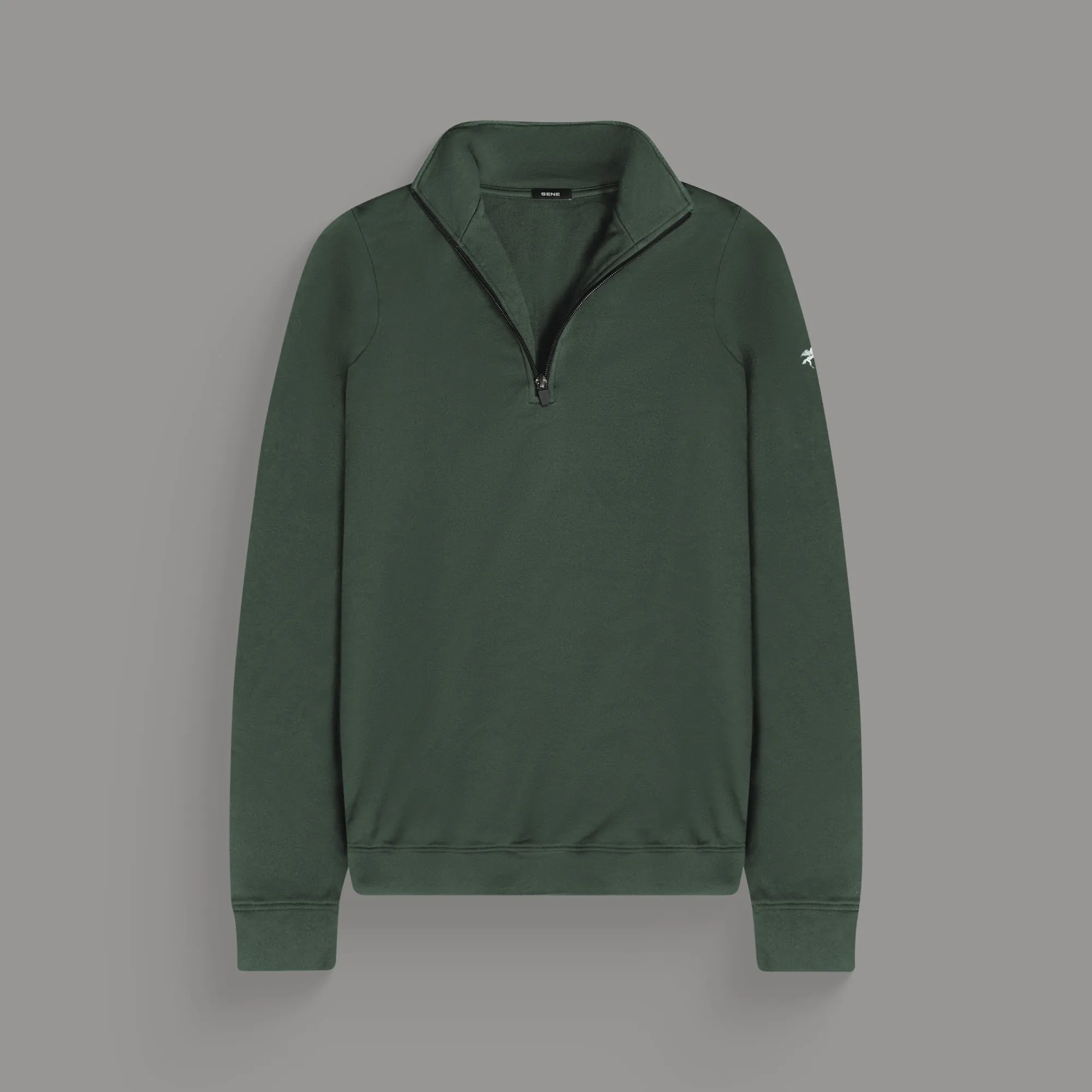 Cumulus Quarter Zip - Moss Fashion Trend Gym Safe