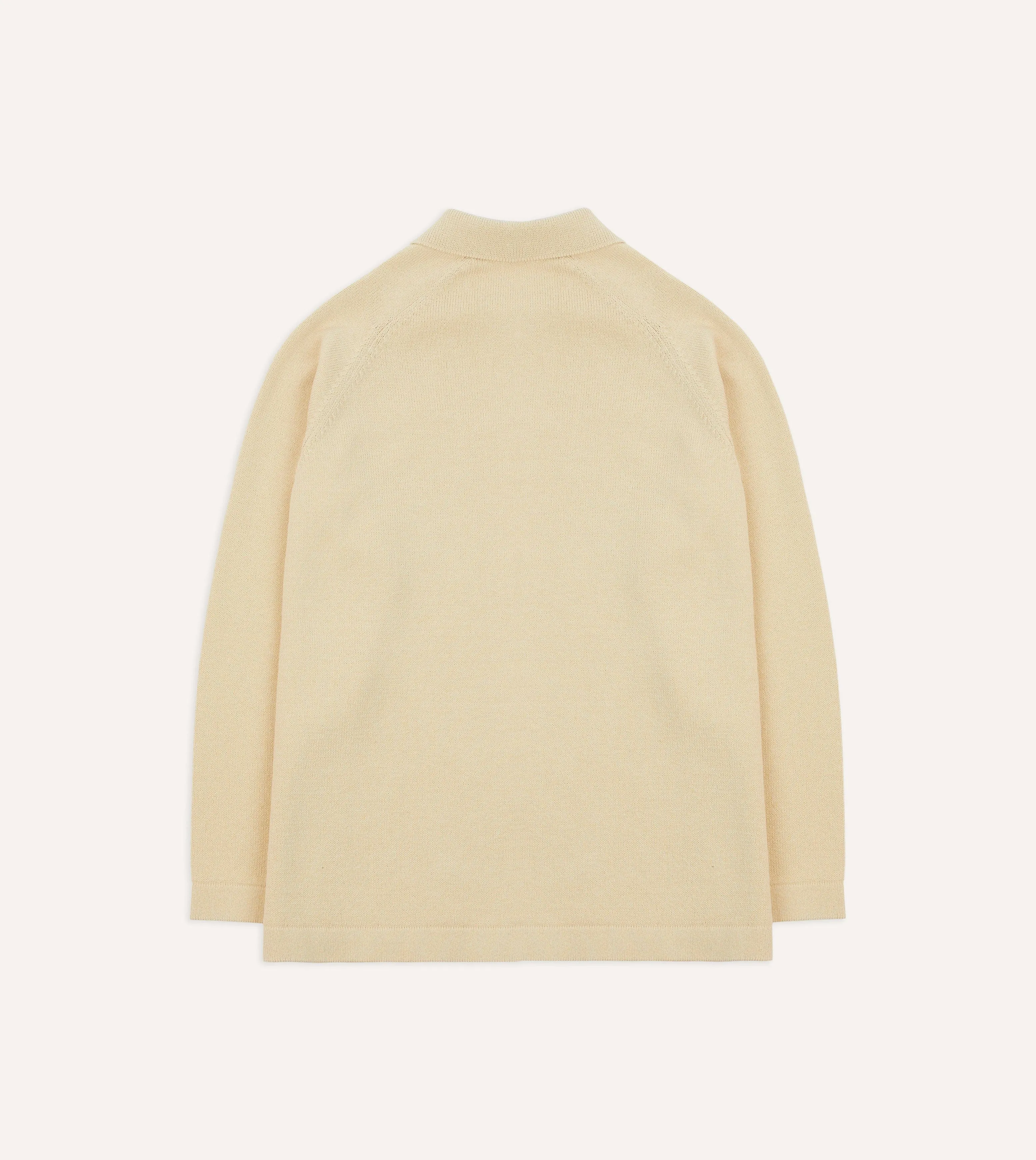 BreathableMesh Sand Cotton Button-Through Knit