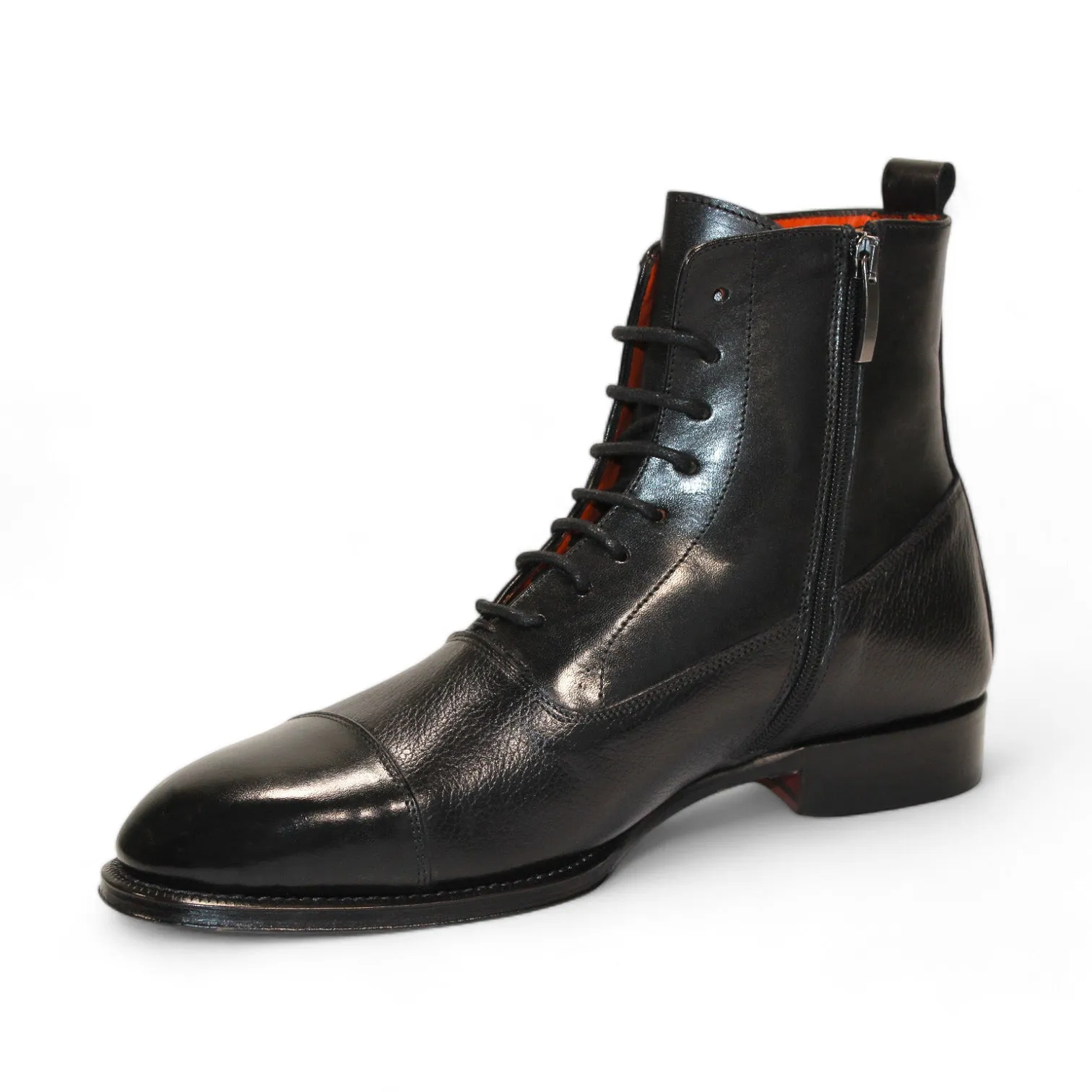 Emilio Franco "Fausto" Black Boot Step Free Peak Mode