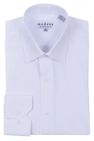 Business casual Modena Contemporary Fit Regular Cuff M300BS0R White