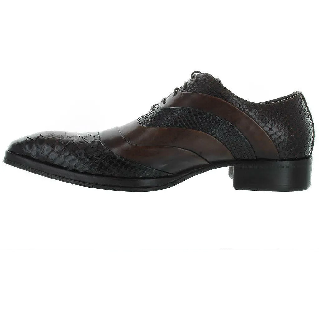 Cross Teaming Thermal Regulating Jo Ghost Brown Python Captoe Leather Uomo Diver