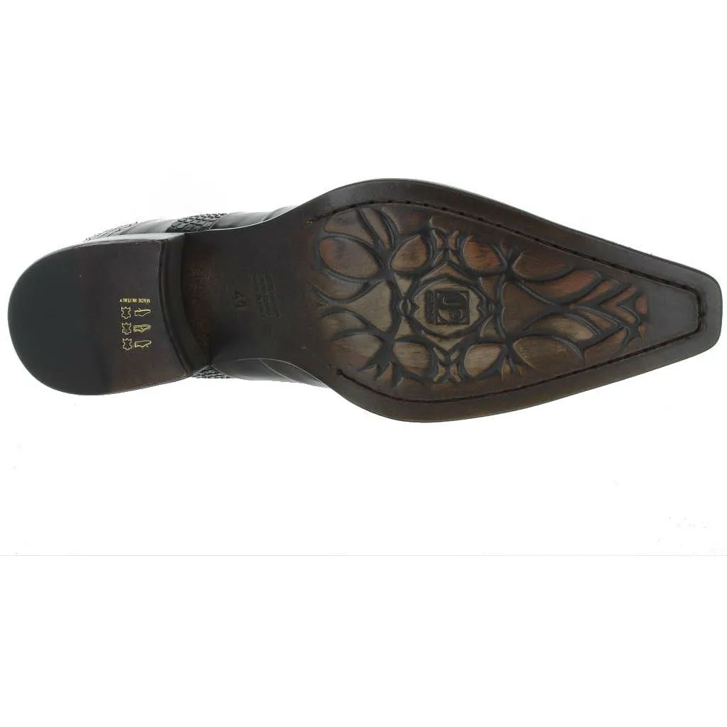 Clean Style Jo Ghost Brown Python Captoe Leather Uomo Diver