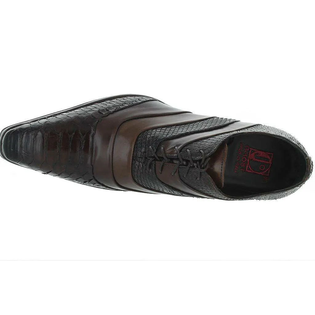 Center Stage Cool Weather Jo Ghost Brown Python Captoe Leather Uomo Diver