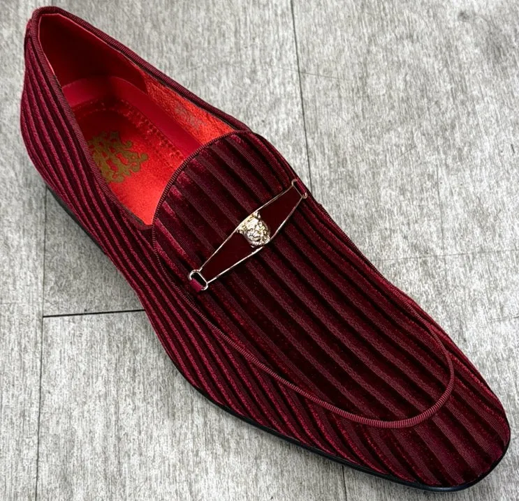 Rich Glow Exclusive Formal Dress Shoe Burgundy 6946 (SIZE 13 ONLY)