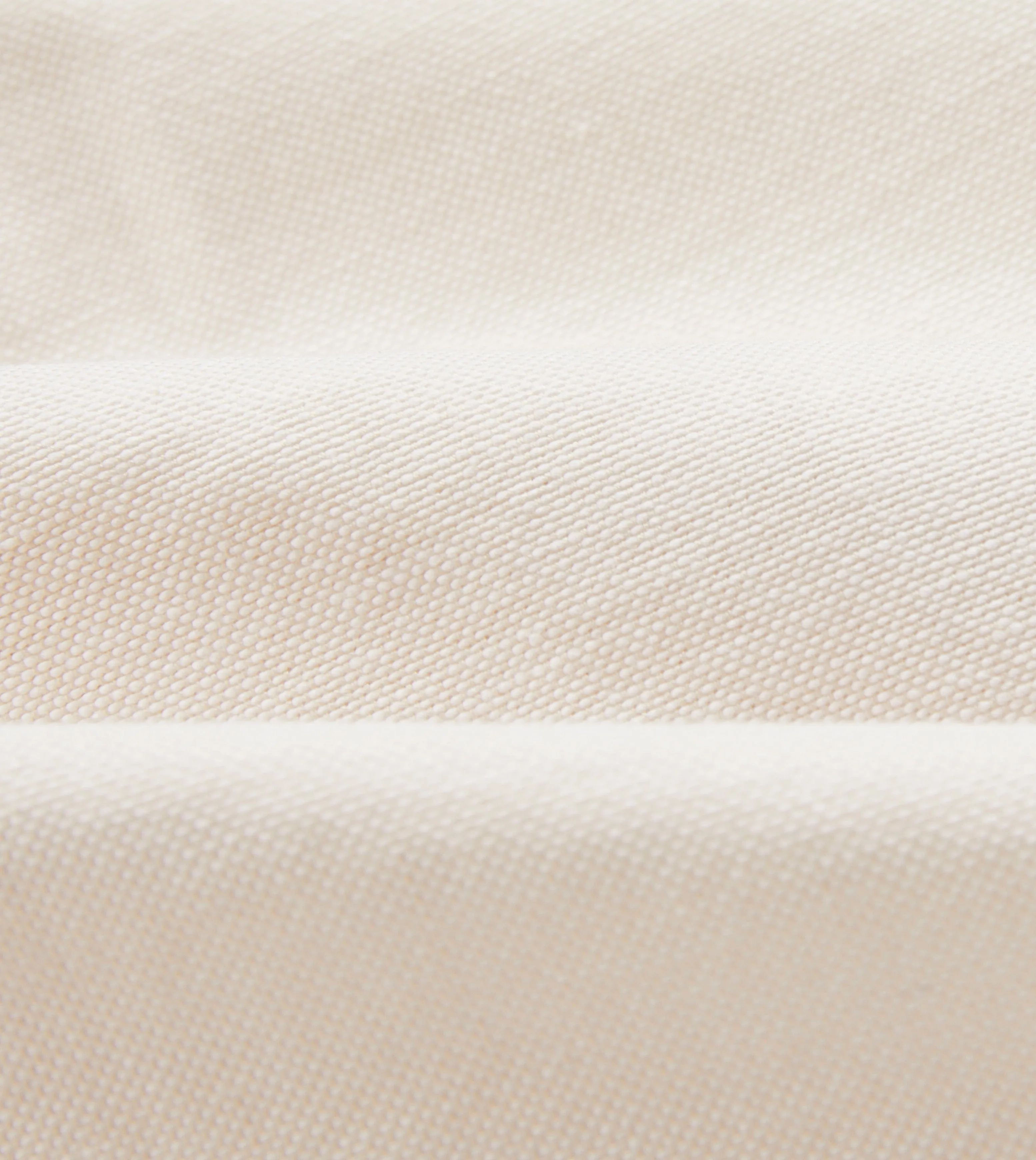 Cream Cotton Oxford Cloth Button-Down Shirt Youthful Appeal