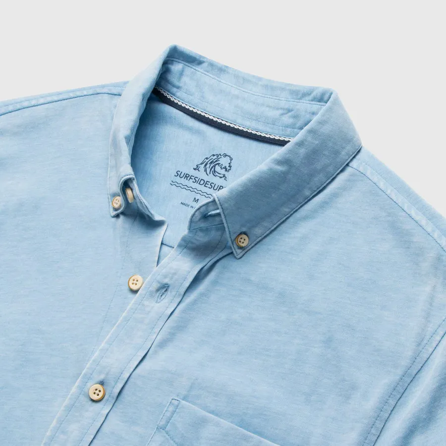 Tony Burnout SS Shirt - Blissful Blue SeamlessPockets SnagFree Fabric