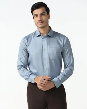Easy Styling Blue Solid Shirt - Roger