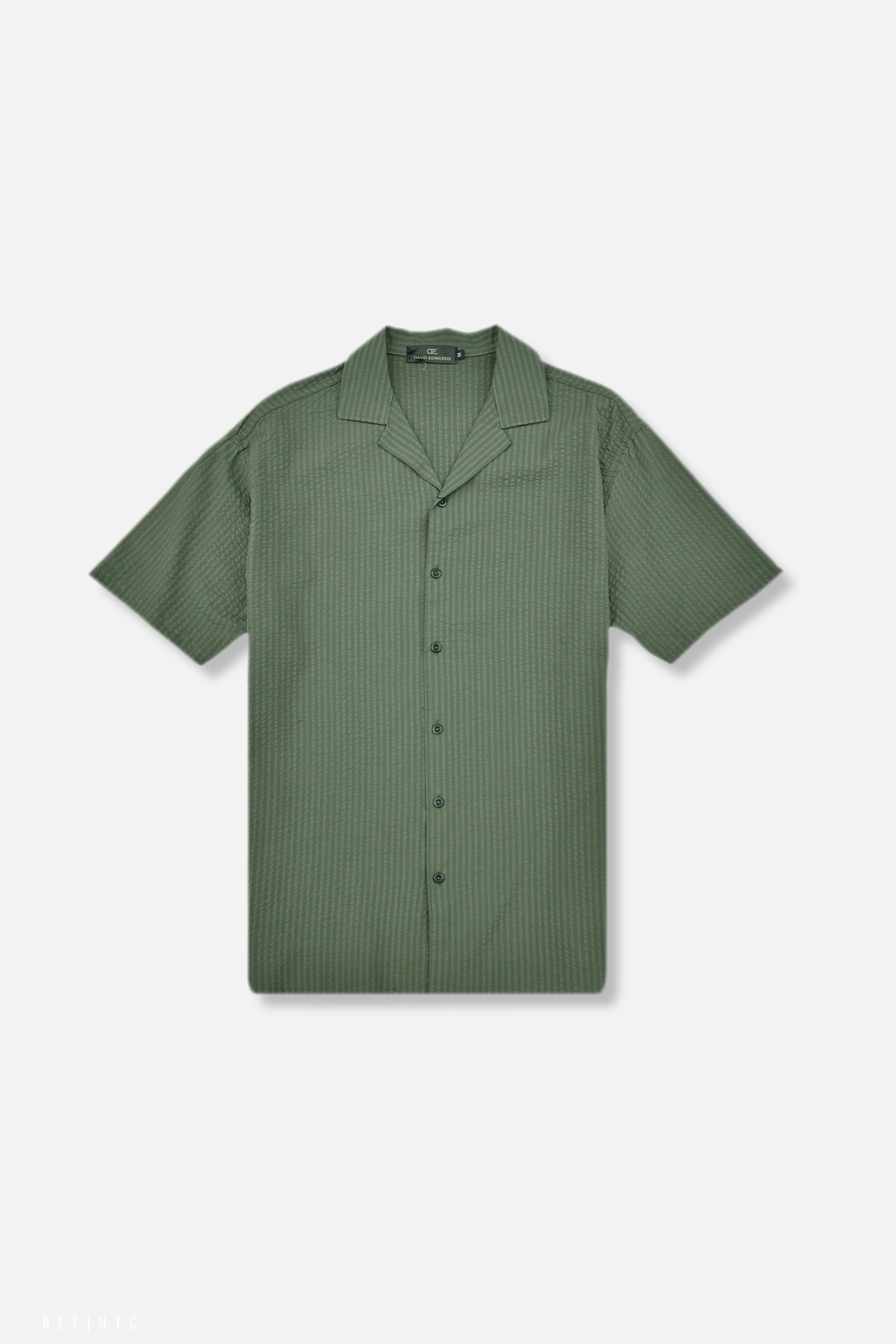 Darnold Seersucker Revere Collar Shirt WrinkleFree Fabric