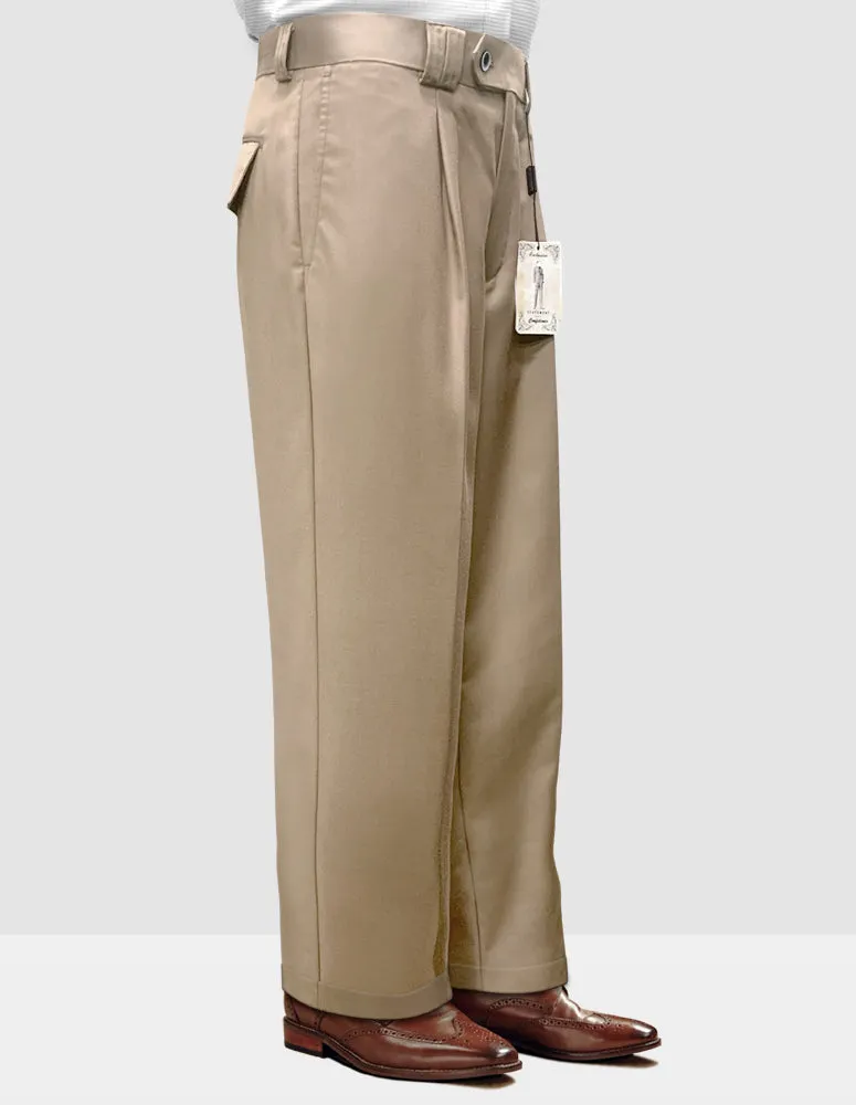 Functional Design TAN WIDE LEG DRESS PANTS