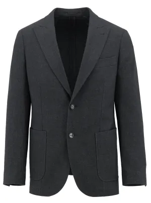 Reinforced Elbow Panels Milna Black Sports Jacket
